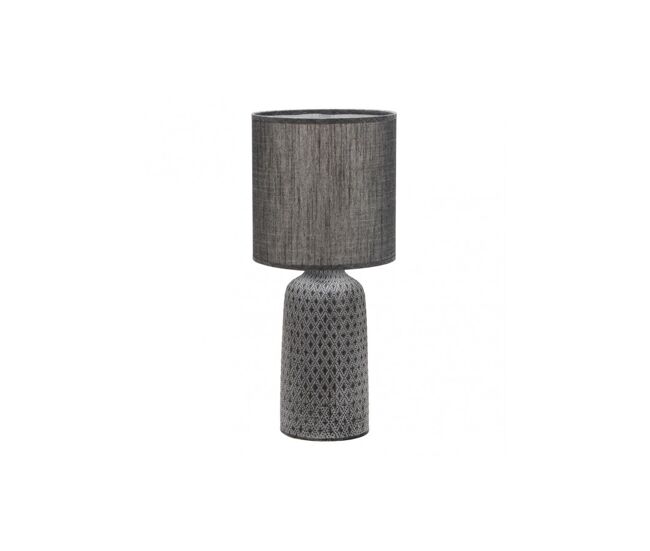 Lampara sobremesa metal color gris serie tilapia 20cm