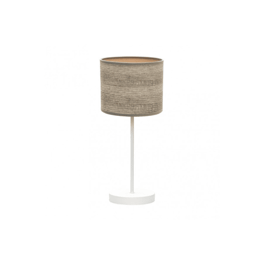 candeeiro de mesa metálico cor branca série jerte 17cm