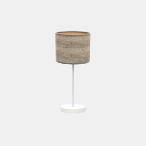 candeeiro de mesa metálico cor branca série jerte 17cm