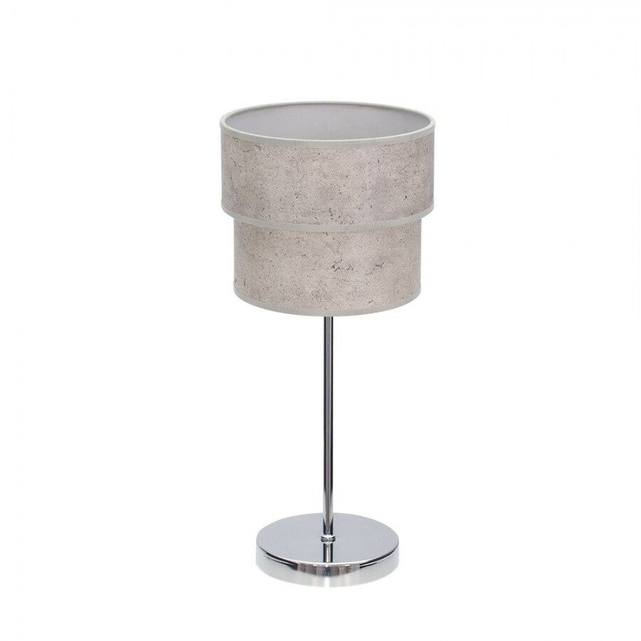 Lampara sobremesa metal color cromo serie smile 18cm