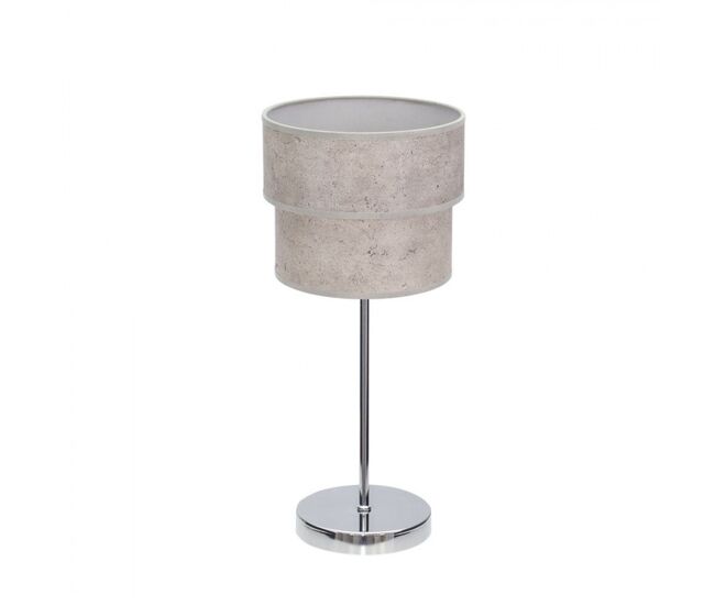 Lampara sobremesa metal color cromo serie smile 18cm