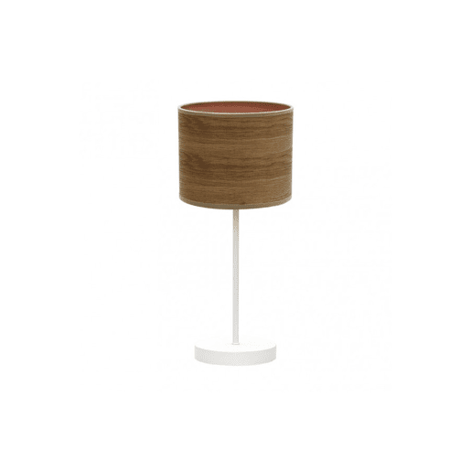 candeeiro de mesa metálico cor branca série jerte 17cm