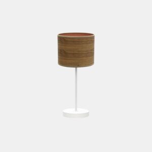 candeeiro de mesa metálico cor branca série jerte 17cm