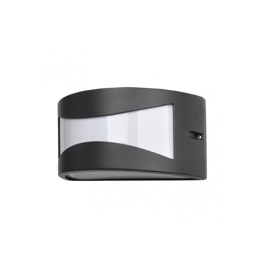 Aplique de exterior aluminio color negro serie hadar 25cm