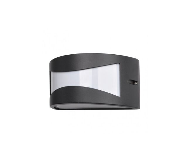Aplique de exterior aluminio color negro serie hadar 25cm