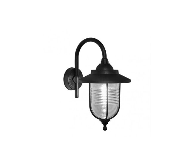 Aplique exterior policarbonato color negro serie canela 25.2cm