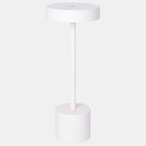 candeeiro de mesa em alumínio cor branca série candy 12cm