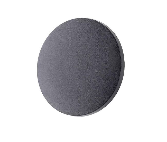Aplique de exterior policarbonato color negro serie yika 16.4cm