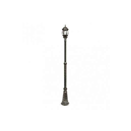 lanterna de jardim alumínio cor preta série caelum 18cm