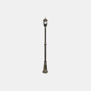 lanterna de jardim alumínio cor preta série caelum 18cm