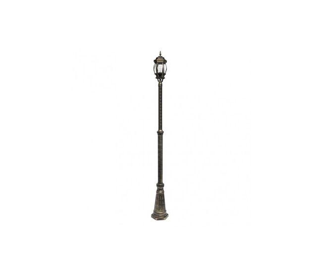 Farola para jardin aluminio color negro serie caelum 18cm