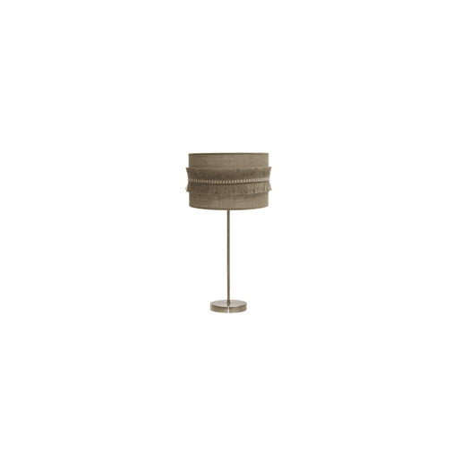 candeeiro de mesa em metal dourado série kala 30cm
