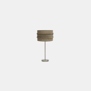 candeeiro de mesa em metal dourado série kala 30cm