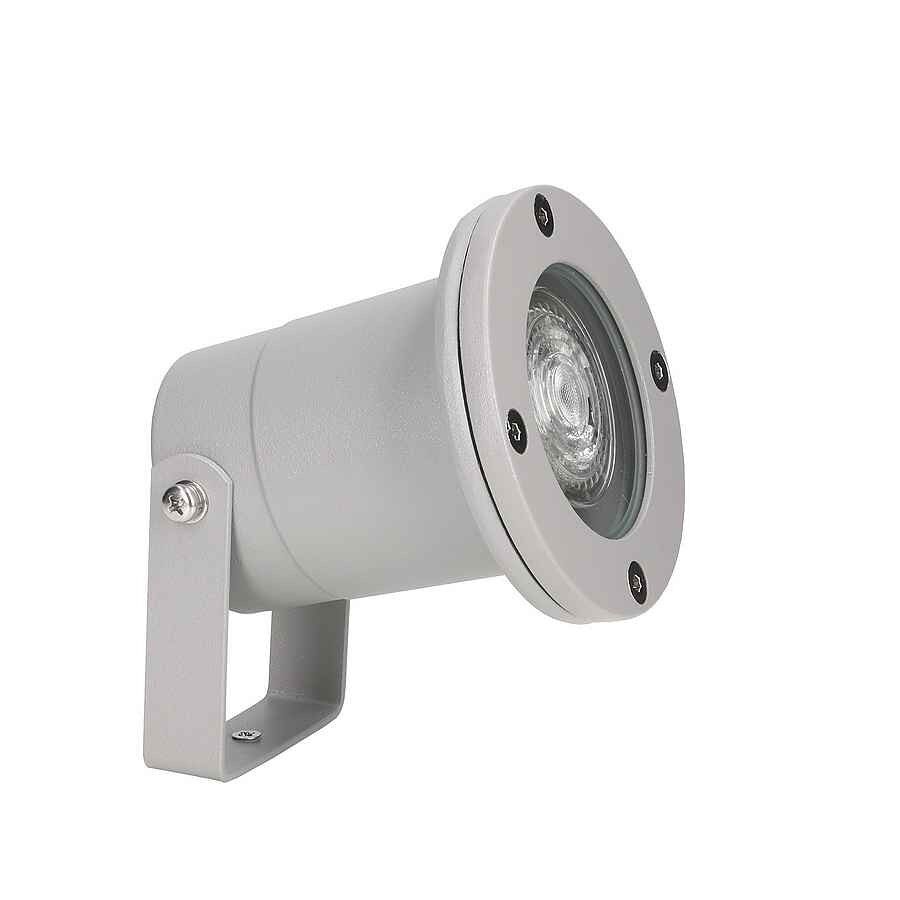 Proyector aluminio color gris serie post 9.8cm