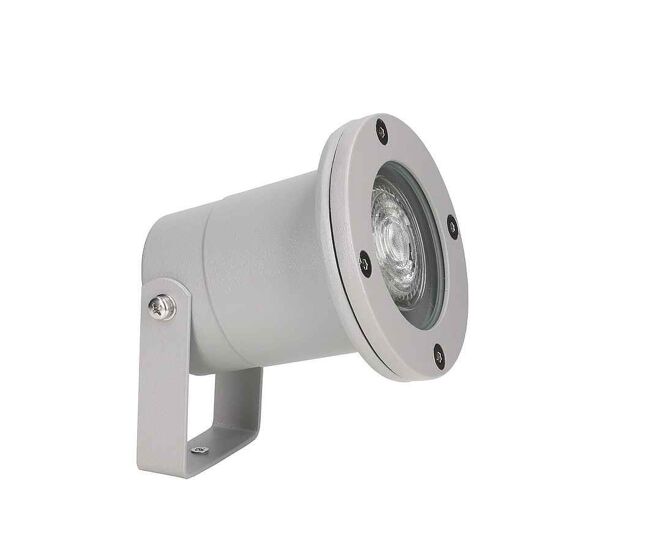 Proyector aluminio color gris serie post 9.8cm