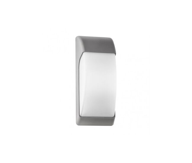 Aplique de exterior policarbonato color gris serie espelta 12.9cm