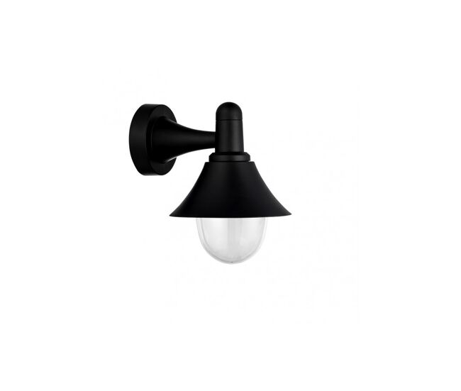 Aplique de exterior policarbonato color negro serie mentol 18.1cm