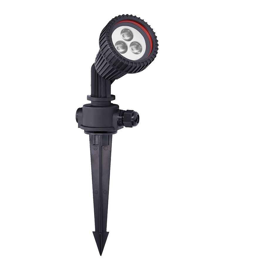 Proyector policarbonato color negro serie tidian 7.8cm