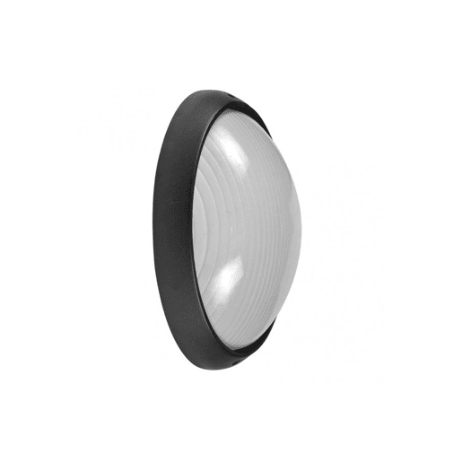 candeeiro de parede exterior em alumínio preto da série vega 32cm