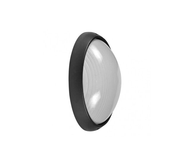 Aplique exterior aluminio color negro serie vega 32cm