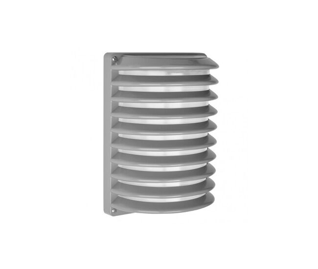 Aplique de exterior aluminio color gris serie achernar 18cm