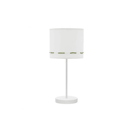 candeeiro de mesa metálico cor verde série trazos 17cm