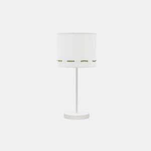 candeeiro de mesa metálico cor verde série trazos 17cm