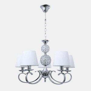 candeeiro de tecto em metal cromado série ordoñez 60cm