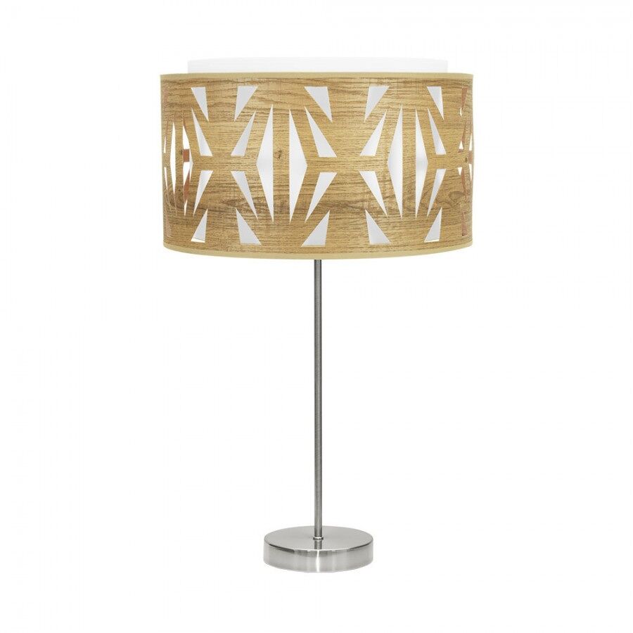 Lampara sobremesa metal color niquel serie katerina 30cm