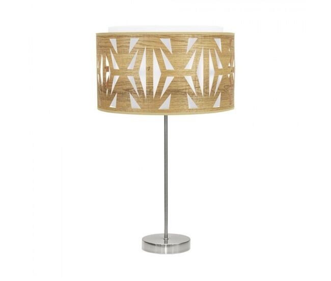 Lampara sobremesa metal color niquel serie katerina 30cm