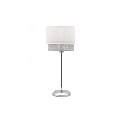 candeeiro de mesa em metal cinzento série kenya 18cm