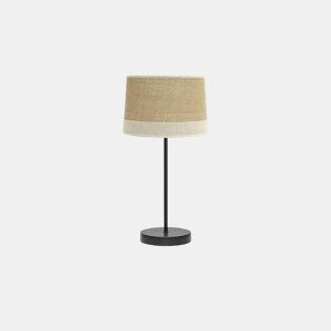 candeeiro de mesa em metal bege série tietar 22cm