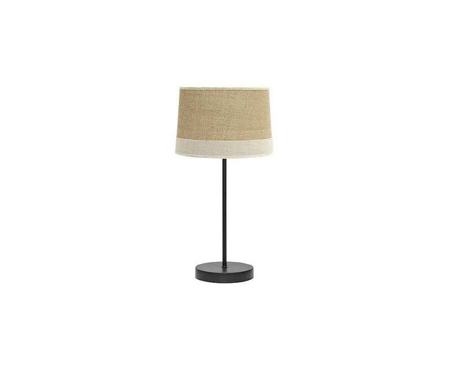 Lampara sobremesa metal color beige serie tietar 22cm