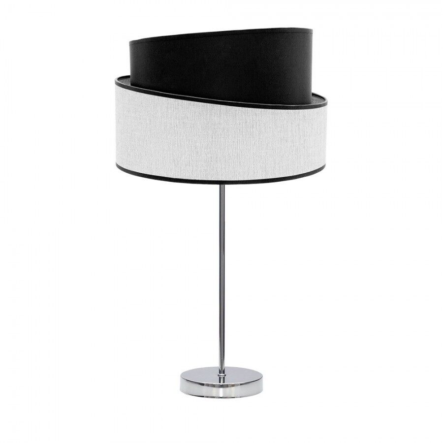 Lampara sobremesa metal color cromo serie hara 30cm