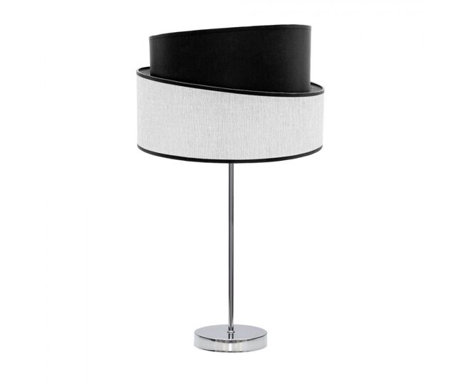 Lampara sobremesa metal color cromo serie hara 30cm
