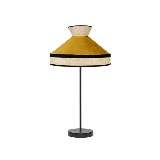 candeeiro de mesa metálico cor preta série fabrizio 30cm