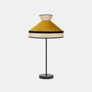 candeeiro de mesa metálico cor preta série fabrizio 30cm