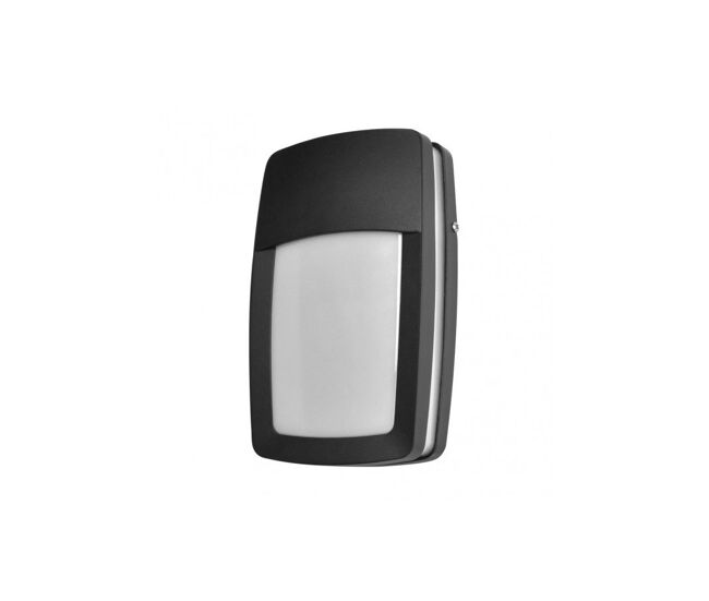 Aplique de exterior aluminio color negro serie altair 30cm
