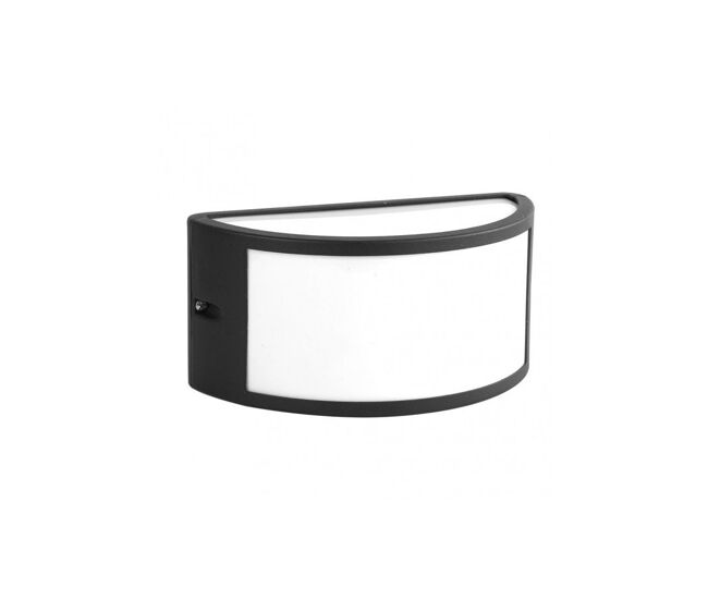 Aplique de exterior aluminio color negro serie ara 25cm
