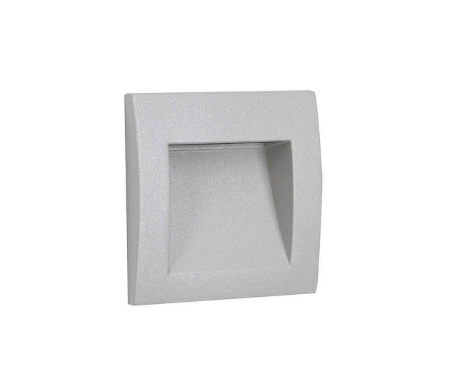 Empotrable exterior aluminio color gris serie face 9cm