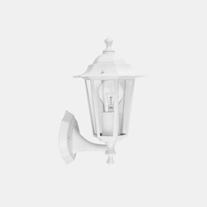 candeeiro de parede para exterior em alumínio branco série auriga 22cm