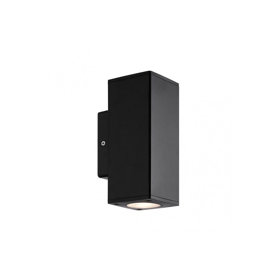 Aplique de exterior policarbonato color negro serie yopol 7.6cm