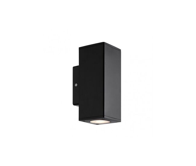 Aplique de exterior policarbonato color negro serie yopol 7.6cm