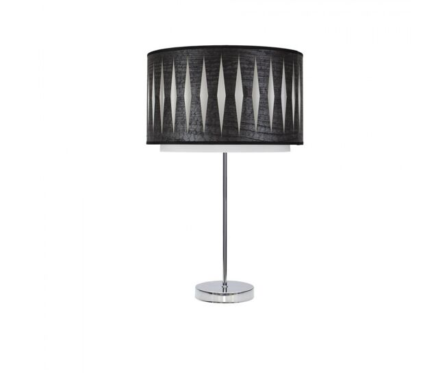 Lampara sobremesa metal color cromo serie alexandra 30cm