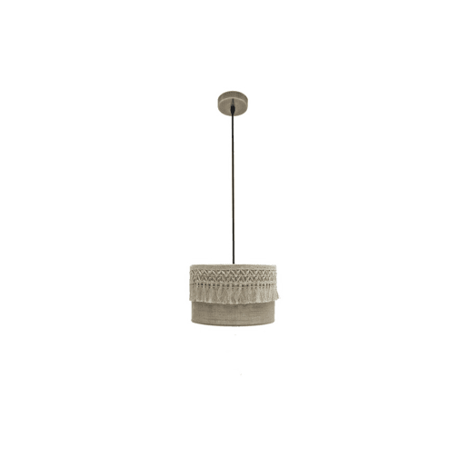 pendente têxtil cor bege série ekaterina 30cm