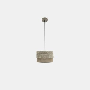 pendente têxtil cor bege série ekaterina 30cm