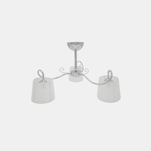 candeeiro de tecto em metal cromado série cuzco 60cm