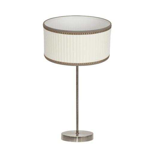 candeeiro de mesa em metal dourado série soprano 30cm