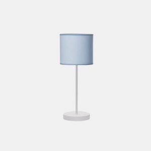 candeeiro de mesa metálico cor branca série ibor 17cm