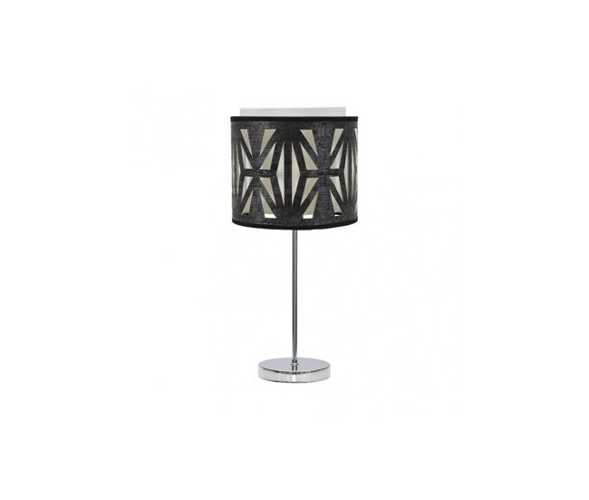 Lampara sobremesa metal color cromo serie katerina 17cm